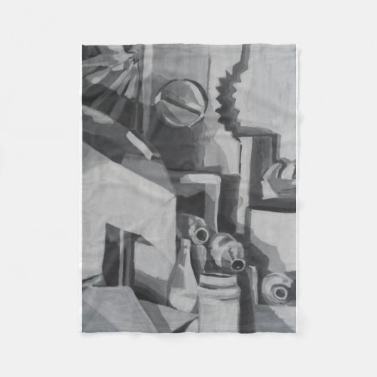 抽象芸術の階調 フリースブランケット (正面)