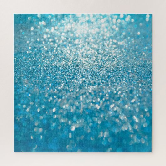 抽象芸術の青いライト芸術的、背景。 ジグソーパズル (縦)