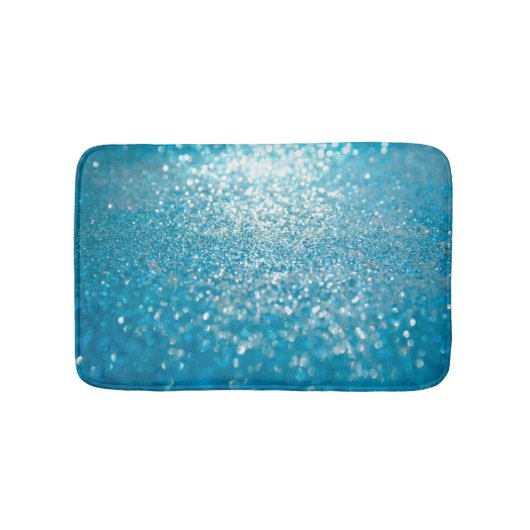 抽象芸術の青いライト芸術的、背景。 バスマット (正面)