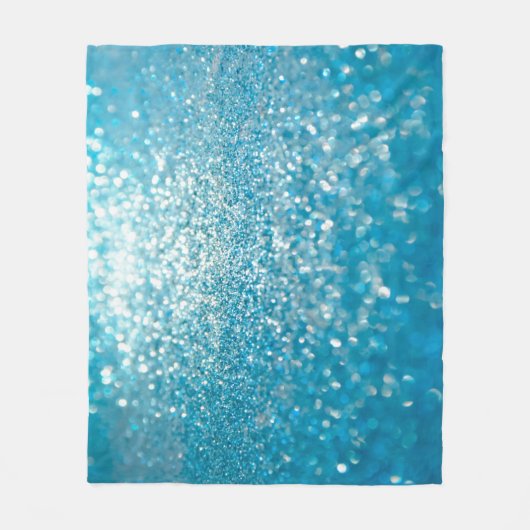 抽象芸術の青いライト芸術的、背景。 フリースブランケット (正面)