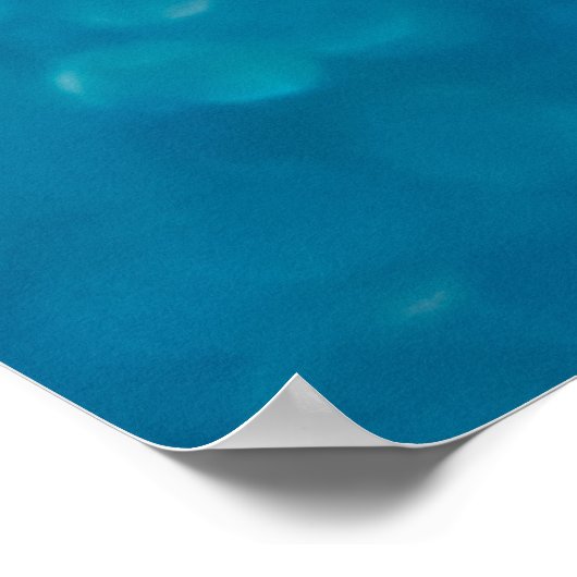 抽象芸術の青いライト芸術的、背景。 ポスター (角)