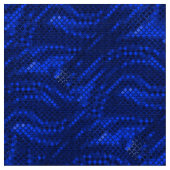 抽象芸術の青い旋回パターン ファブリック (クローズアップ)