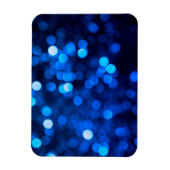 抽象芸術の青い点 マグネット (縦)