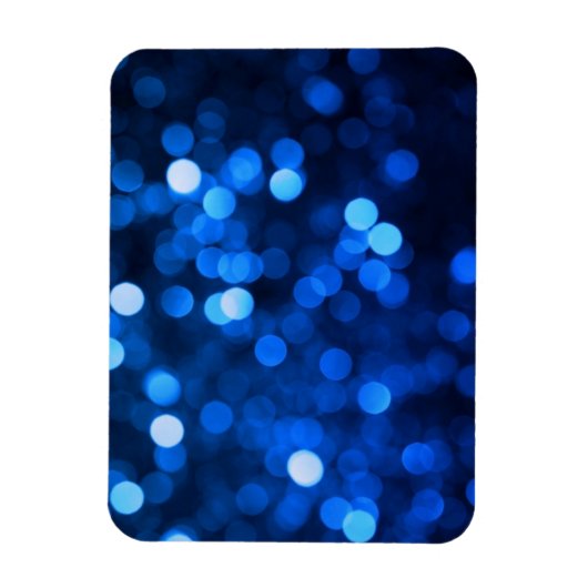 抽象芸術の青い点 マグネット (縦)