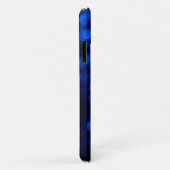 抽象芸術の青い点 Case-Mate iPhoneケース (裏面/右)