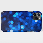 抽象芸術の青い点 iPhoneケース (裏面横)