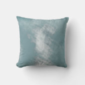 抽象芸術の青い白のパターン クッション (正面)