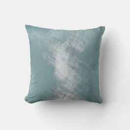 抽象芸術の青い白のパターン クッション