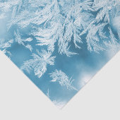 抽象芸術の青い羽と雪 薄葉紙 (詳細)