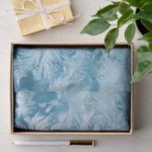 抽象芸術の青い羽と雪 薄葉紙 (ギフト)