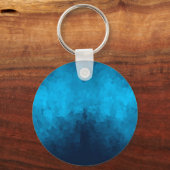 抽象芸術の青い背景 キーホルダー (正面)