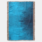 抽象芸術の青い背景 スローブランケット (正面縦)