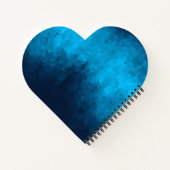 抽象芸術の青い背景 ノートブック (裏面)