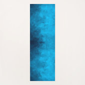 抽象芸術の青い背景 ヨガマット (正面)
