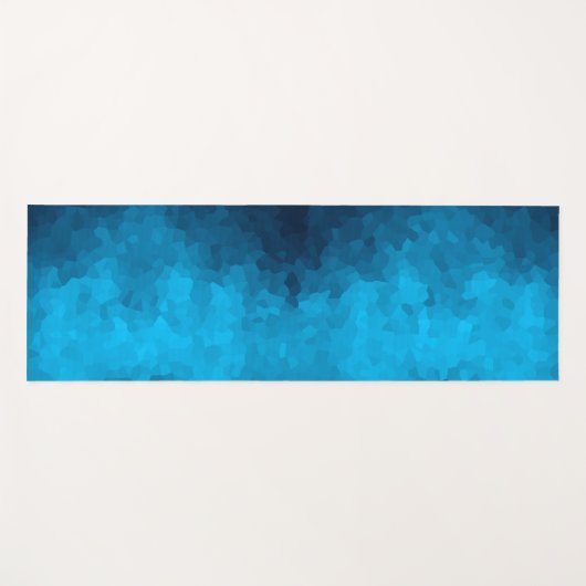 抽象芸術の青い背景 ヨガマット (正面(横))