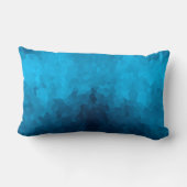 抽象芸術の青い背景 ランバークッション (裏面)