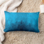 抽象芸術の青い背景 ランバークッション (ブランケット)