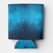 抽象芸術の青い背景 缶クーラー (正面)