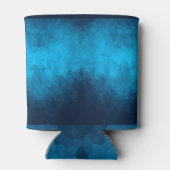 抽象芸術の青い背景 缶クーラー (裏面)