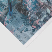 抽象芸術の青い鳥のリムの背景の切り離し 薄葉紙 (詳細)