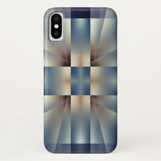抽象芸術の青十字 Case-Mate iPhoneケース (裏面)