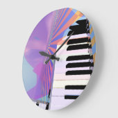 抽象芸術の音楽 ラージ壁時計 (傾斜)