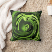 抽象芸術の顔で無垢のチャートルーズピロー クッション (ブランケット)