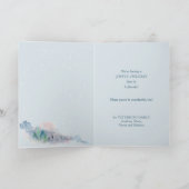 抽象芸術の風光明媚なオオカミ雪のクリスマスジョイ カード (内部)