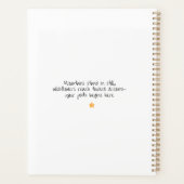 抽象芸術の風景とワイルドフラワー、ボホインスパイアー プランナー手帳 (裏面)