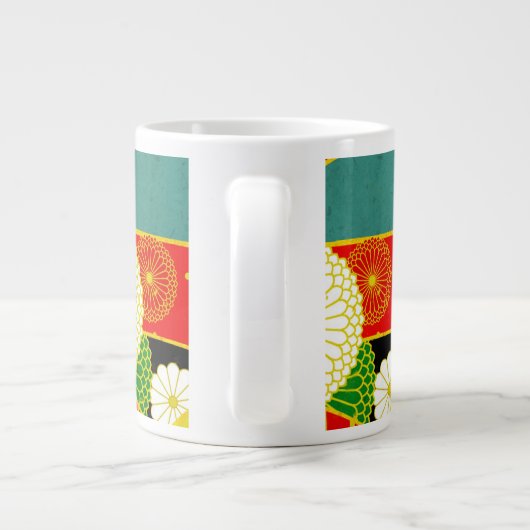 抽象芸術の風景 ジャンボコーヒーマグカップ (裏面)