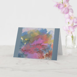 抽象芸術の風景 – 姿インカラフルランド カード