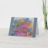 抽象芸術の風景 – 姿インカラフルランド カード (正面)