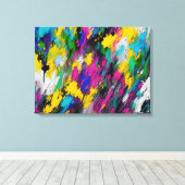 抽象芸術の飛び散絵を描る キャンバスプリント (インサイチュ (ウッドフロア))