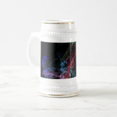 抽象芸術の魔法の光 ビールジョッキ (正面左)