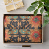 抽象芸術の鮮やかな花のデコページ 薄葉紙 (ギフト)