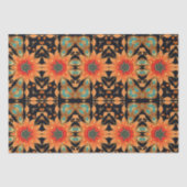 抽象芸術の鮮やかな花のデコページ 薄葉紙 (正面)