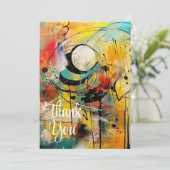 抽象芸術の鮮やか爆発的な色彩 招待状 (スタンド正面)