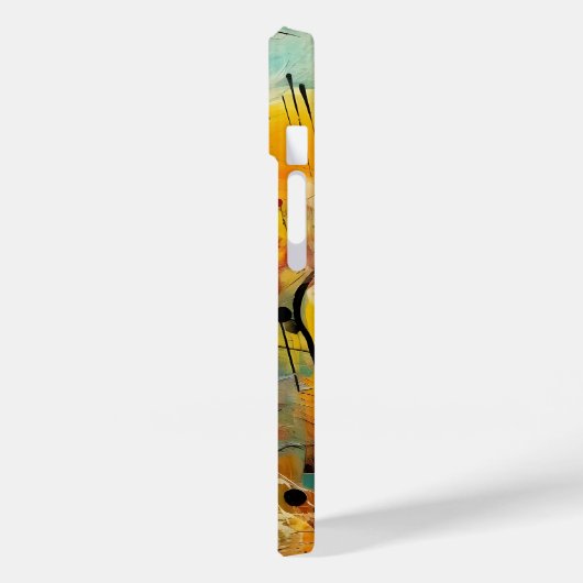 抽象芸術の鮮やか爆発的な色彩 Case-Mate iPhoneケース (裏面 / 左)