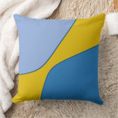 抽象芸術の黄色の不規則な四分図形 クッション (ブランケット)