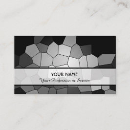 抽象芸術の黒と白のモザイクのタイル模様 名刺