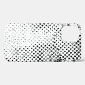 抽象芸術の黒と白のヴィンテージ背景。モノック Case-Mate iPhoneケース (裏面 (横))
