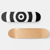 抽象芸術の黒白スケートボードのサークル スケートボード (横)