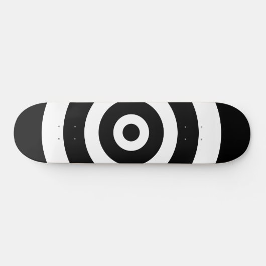 抽象芸術の黒白スケートボードのサークル スケートボード (横)