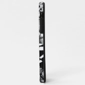 抽象芸術の黒線と白線絡 Case-Mate iPhoneケース (裏面/左)