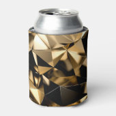 抽象芸術の3D結晶三角形の背景。 缶クーラー (缶正面)