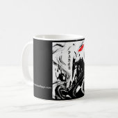 抽象芸術の"パリ"のコーヒー・マグ コーヒーマグカップ (正面左)