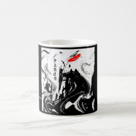 抽象芸術の"パリ"のコーヒー・マグ コーヒーマグカップ