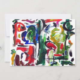 抽象芸術の「典型的な日」招待状 招待状