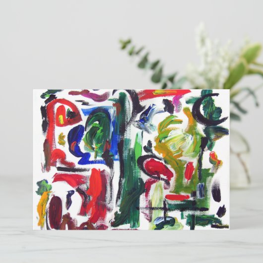 抽象芸術の「典型的な日」招待状 招待状 (スタンド正面)