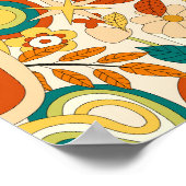 抽象芸術のGroovyパタモダンーン ポスター (角)